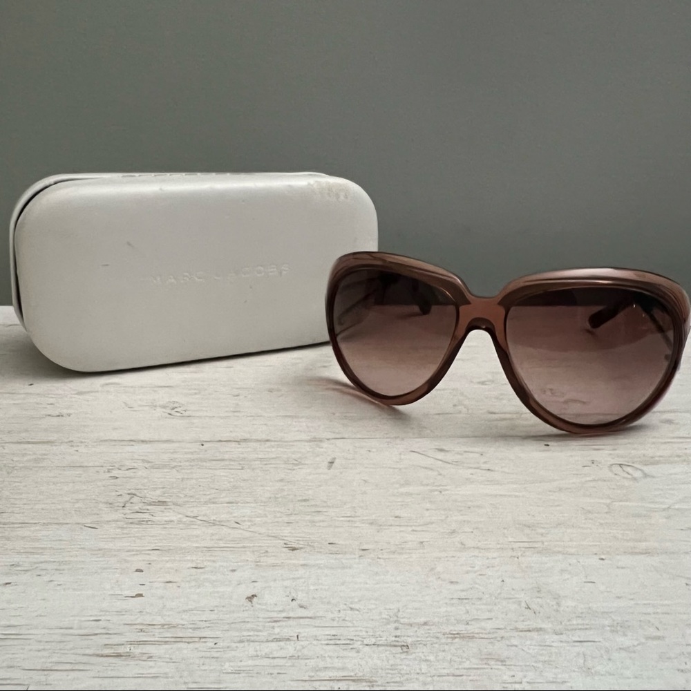 Marc Jacobs MJ022/S G4C Rose Silver Gradient Rose Lenses Sunglasses with Case
